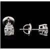 Image 2 : 1.06ctw Diamond Solitaire Earrings - 14KT White Gold