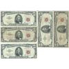 Image 1 : 1963 $5 Red Seal Bill Lot of 5