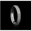 Image 1 : 18KT White Gold 0.35ctw Diamond Ring