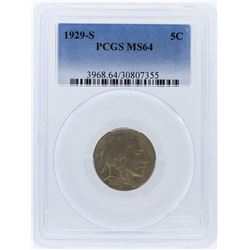 1929-S PCGS MS64 Buffalo Nickel