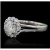 Image 1 : 14KT White Gold 1.53ctw Diamond Ring