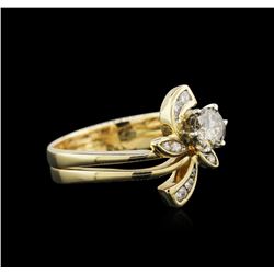 0.56ctw Diamond Ring - 14KT Yellow Gold