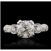 Image 2 : 14KT White Gold 2.41ctw Diamond Ring