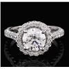Image 1 : 14KT White Gold GIA Certified 2.74ctw Brilliant Cut Diamond Ring