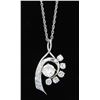 Image 1 : 1.29ctw Diamond Pendant - 14KT White Gold