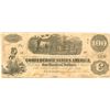 Image 1 : $100 1862 Richmond Virginia Confederate States of America Large Note