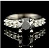 Image 2 : 14KT White Gold 1.59ct Black Diamond Ring
