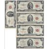 Image 1 : Lot of 10 Assorted United States Red Seal $2 Bills