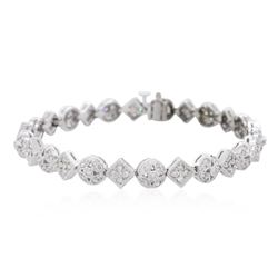 14KT White Gold 1.69ctw Diamond Bracelet