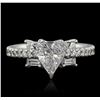 Image 2 : 18KT White Gold EGL Certified 1.60ctw Diamond Ring