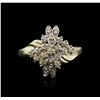 Image 2 : 14KT Yellow Gold 0.25ctw Diamond Ring