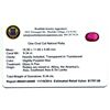 Image 2 : 9.34ct. One Oval Cut Natural Ruby