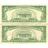 Image 2 : 1963 $5 Red Seal Bill Lot of 2