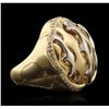 Image 1 : 14KT Yellow Gold 0.50ctw Diamond Ring