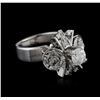 Image 1 : 14KT White Gold 1.00ctw Diamond Ring