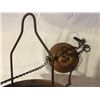 Image 4 : Amber Hob Nail Glass Hanging Lamp