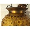 Image 5 : Amber Hob Nail Glass Hanging Lamp