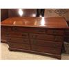 Image 8 : Mahogany Bedroom Set with Canopy Bed