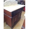 Image 6 : Victorian Walnut Marble Top Bedroom Set