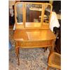 Image 1 : St. Jude Item: Birdseye Maple Ladies Vanity w/Mirrors