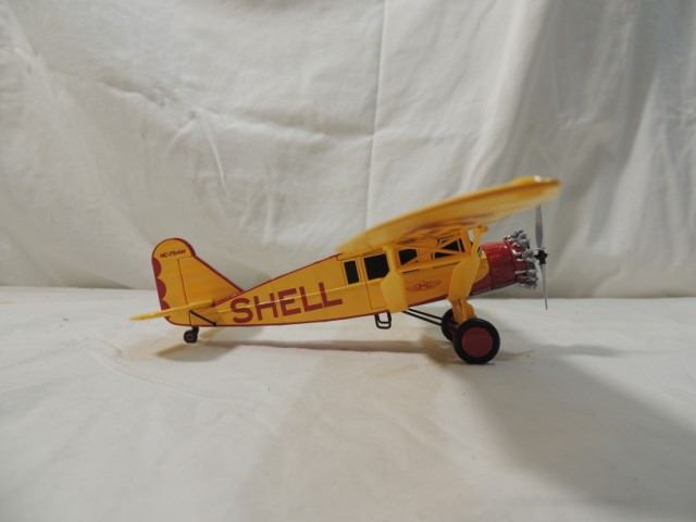 Shell Model Airplanes NEW DIE CAST SHELL OIL GASOLINE AIRPLANE MODEL