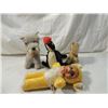 Image 1 : BOX LOT VINTAGE STUFFED SEAL DOG BEAR SQUIRREL