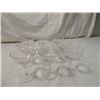 Image 1 : LOT 9 ETCHED CUT CRYSTAL CHAMPAGNE SHERBET GLASSES