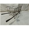 Image 2 : VINTAGE SMALL WIRE WHEEL BARROW PLANT STAND