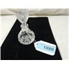 Image 2 : SMALL CRYSTAL GLASS PERFUME BOTTLE & STOPPER