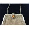 Image 2 : ANTIQUE ART DECO GOLD MESH CHAIN FRENCH PURSE BAG