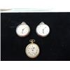 Image 1 : BOX LOT 3 POCKET WATCHES POCKETWATCHES PARTS