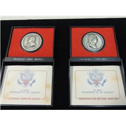 PAIR AMERICAS FIRST MEDALS COINS COMMEMORATIVE