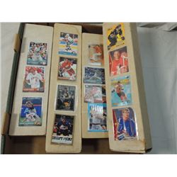 BOX LOT 4 BOXES BASKETBALL HOCKEY CARDS MIXED MAKE