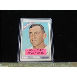 1966 TOPPS BASEBALL CARD PHIL NIEKRO #28