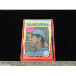 1975 TOPPS BASEBALL CARD HANK AARON #660