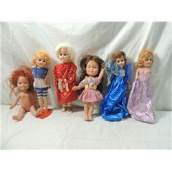 LOT 6 VINTAGE COLLECTORS DOLLS