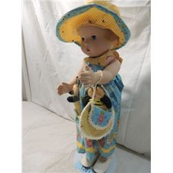 SUMMER FUN COLLECTIBLE DOLL ON STAND 17" HONEY BEE