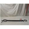 Image 1 : NEW BLACK WROUGHT IRON FIREPLACE LOG FIRE TONG