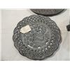 Image 2 : LOT 4 METAL EMBOSSED PLATES, PEWTER PLATE & BOWL