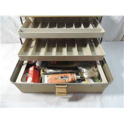 PLANO 3 TRAY CANTILEVER TACKLE BOX WITH FISHING