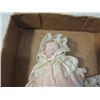 Image 2 : SMALL  ANTIQUE PORCELAIN BABY DOLL LACE DRESS