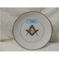 VINTAGE 1968 MASONIC MASONS LODGE SHRINE PLATE