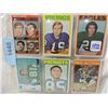 Image 1 : TOPPS FOOTBALL 9 CARD LOT 1972 NFL