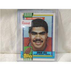 1991 TOPPS NFL FOOTBALL CARD JUNIOR SEAU ROOKIE