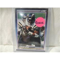 1990 SCORE JUNIOR SEAU ROOKIE CARD CHARGERS