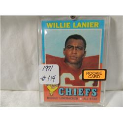 1971 TOPPS FOOTBALL NFL CARD ROOKIE LANIER