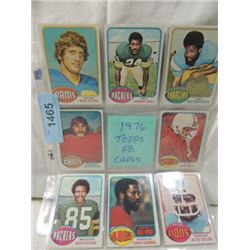 16 CARD TOPPS FOOTBALL LOT 1976 STARS ROOKIES