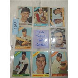 8 CARD LOT TOPPS BASEBALL 1966