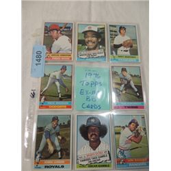 16CARD LOT TOPPS BASEBALL 1976 EX TO MINT