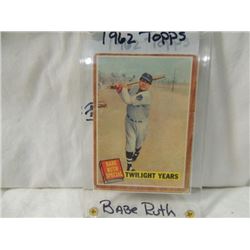 1962 TOPPS BASEBALL CARD #141 BABE RUTH SPECIAL